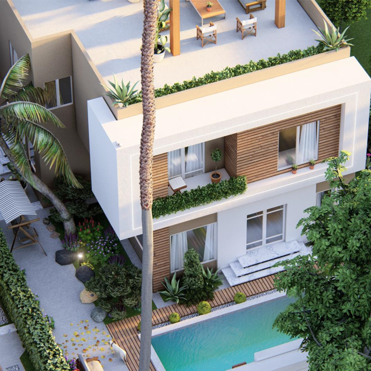 تصميم ومساحة كمبوند Ayaru Villas El Sheikh Zayed