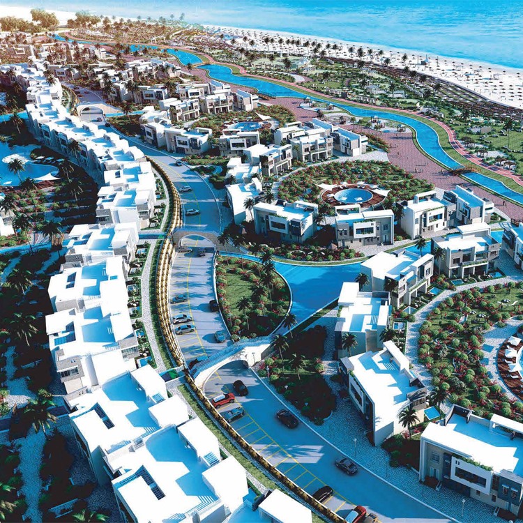 Sea View North Coast | قرية سى فيو الساحل الشمالى من جدار جروب