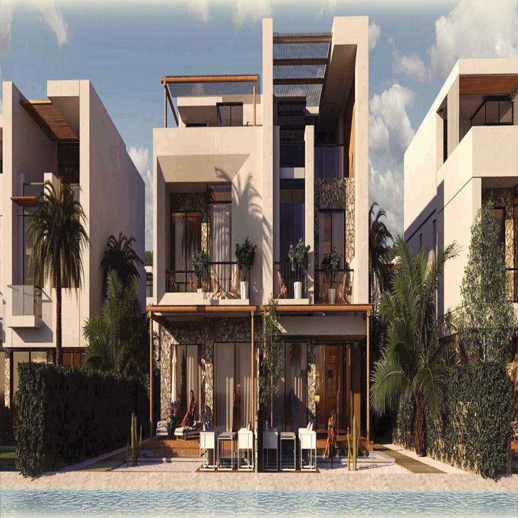تصميم ومساحة مشروع Masyaf Ras Elhekma lagoon Twin House