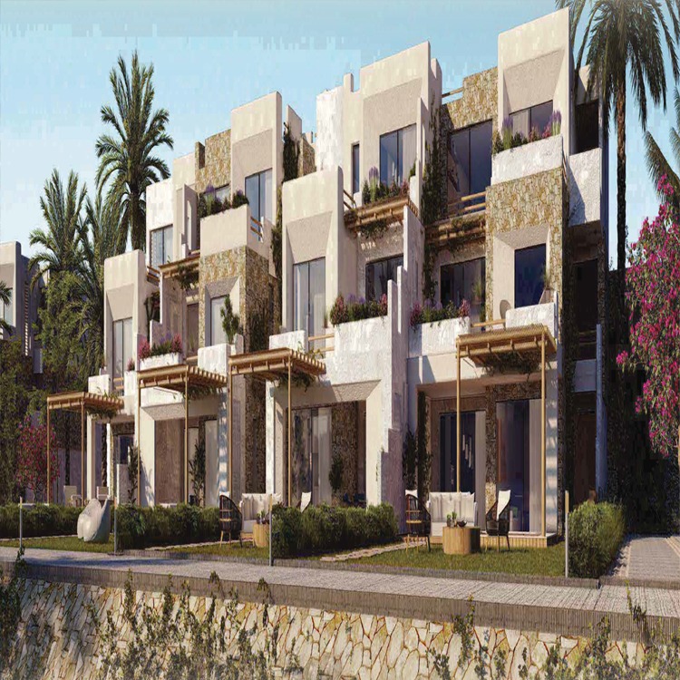 تصميم ومساحة مشروع Masyaf Ras Elhekma straggled Chalets