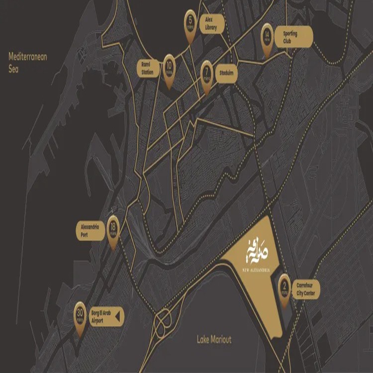 موقع كمبوند صواري الاسكندرية Sawary Alexandria Location