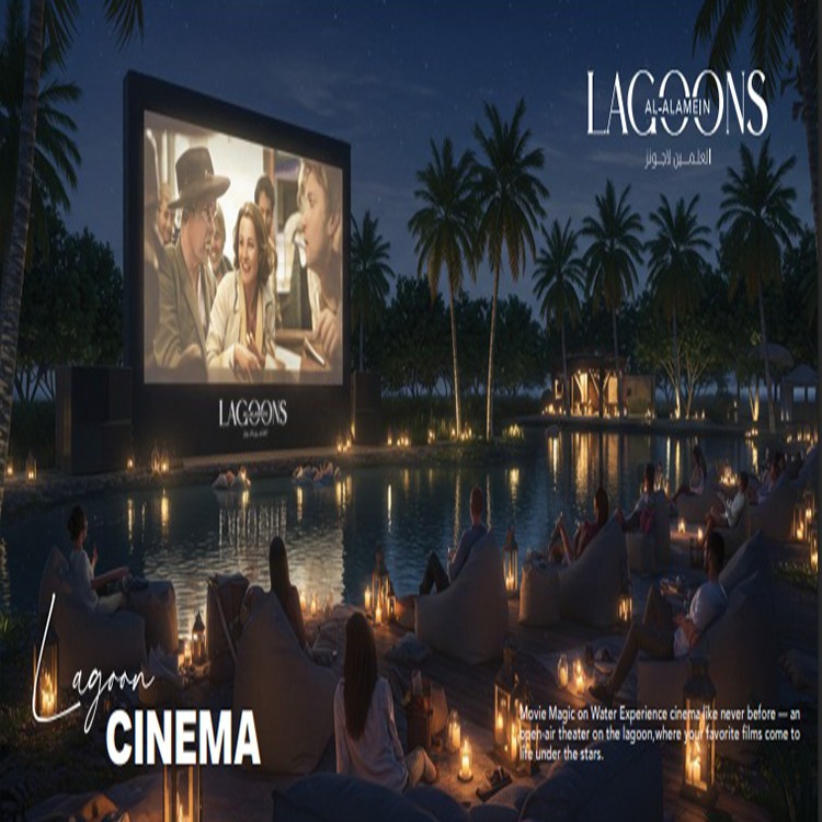 سينما اللاجون في العلمين لاجونز الساحل الشمالي Alamein Lagoon Cinema