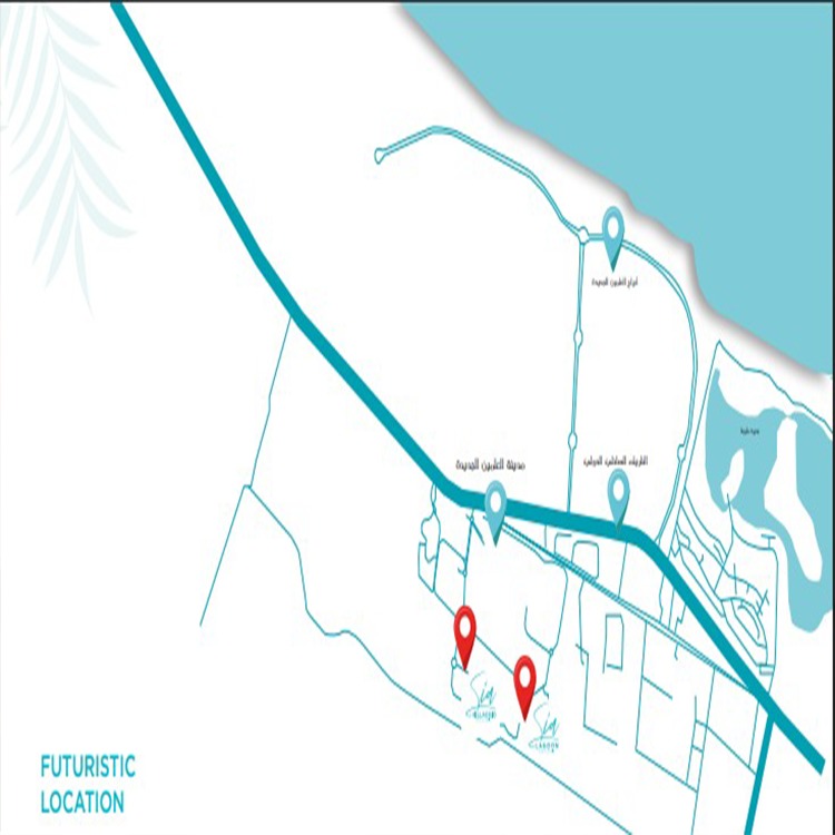موقع قرية بورتو جولف مارينا الساحل الشمالي Porto Golf Marina Location