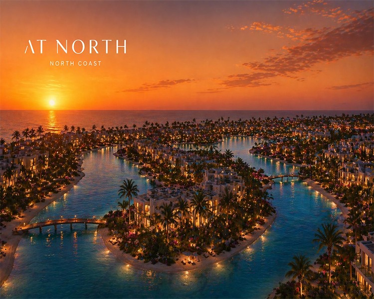 موقع قرية ات الساحل الشمالي at north coast location