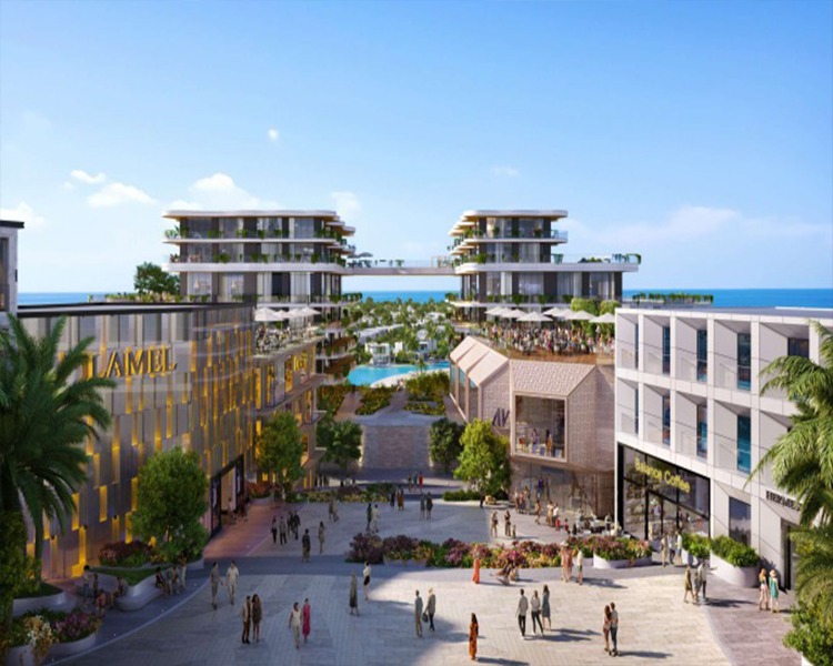 منطقة الداون تاون في قرية سولاري الساحل الشمالي Downtown Solare Ras Elhekma