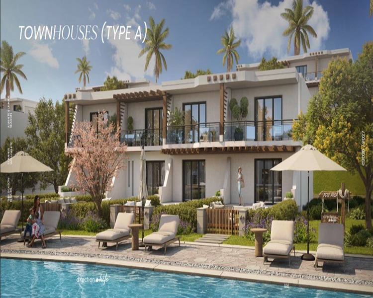 تاون هاوس مرحلة أويستر في قرية دايركشن وايت الساحل الشمالي Direction White Ras Elhekma Oyster Townhouses